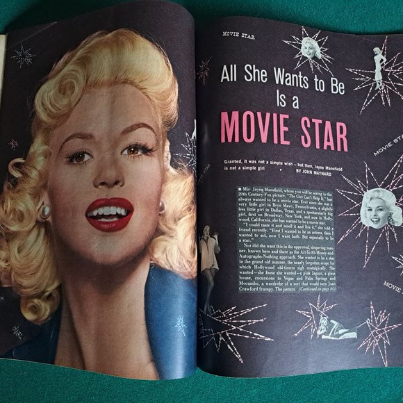 Vintage Feb 1957 Photoplay magazine, Rock Hudson on cover. - Picture 3 of 8